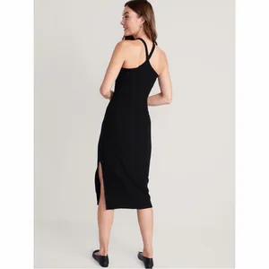 Old Navy Rib-Knit‎ Halter Midi Dress Medium NWT thumbnail 4