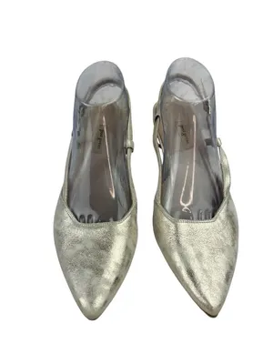 *Paul Green Tabitha Kitten Heels Womens Size 7 Metallic Gold Ivory Quiet Luxury thumbnail 2