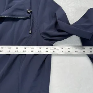 Zenergy by Chico's Trench Coat Lightweight Full Zip Jacket Blue Size‎ S READ thumbnail 2