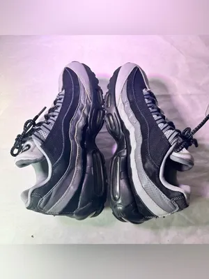 Nike womes 's Black & Gray Mesh Air Max 95 Sneakers thumbnail 10