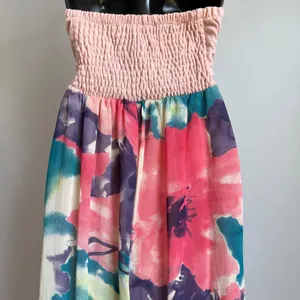 Reverse‎ Boho Beachy Ethereal Glitter Tropical Floral Sequin Maxi Dress M thumbnail 7