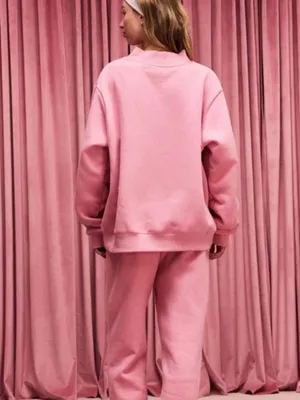 Parke Blush + Lavender Valentines Varsity Mockneck Sweater limited edition S/m thumbnail 2