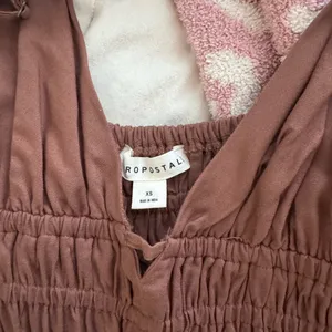 Aeropostale Brown Gathered Dress thumbnail 3