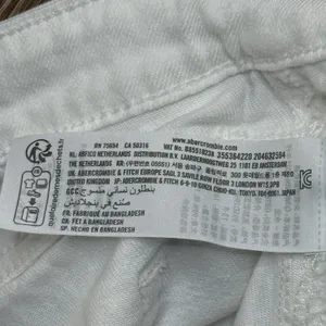 Hollister Ultra High Rise Mom Jeans Women's 13R White Crop Ankle Stretch Coastal thumbnail 4