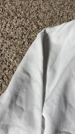 White Nike Hoodie Large thumbnail 4