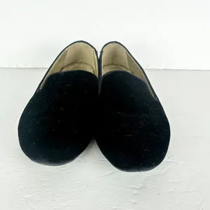 Birdies The Starling Velvet Flat Loafer Size 7.5 Black Slip On Classic Timeless thumbnail 6