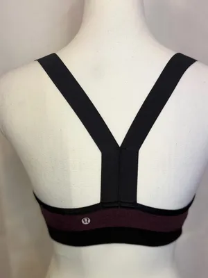 lululemon athletica Plum and Black Support Bralette thumbnail 4