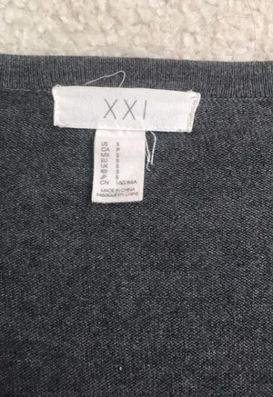Grey Button Up Long Sleeve Cardigan thumbnail 3