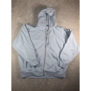 Brandy Melville Christy Hoodie Oversized Full Zip Womens One Size Light Blue thumbnail 3
