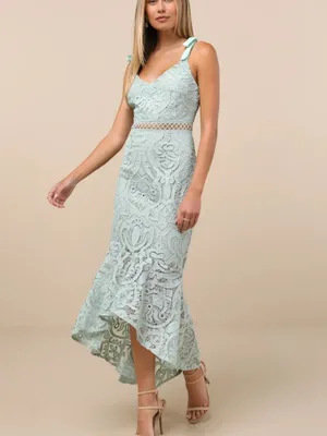 LULU's Bridal Chic Modern Sexy Minimalist Sweetheart Neckline Mermaid Trumpet Mi thumbnail 5