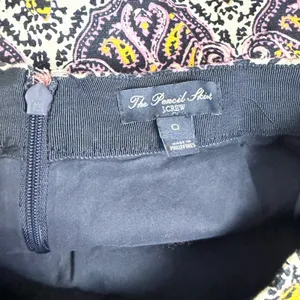 J.Crew Pencil Skirt Boho Paisley Damask Cotton Lined Pink Women Size 0 Cotton thumbnail 6