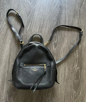 Coach Leather Backpack Black thumbnail 1
