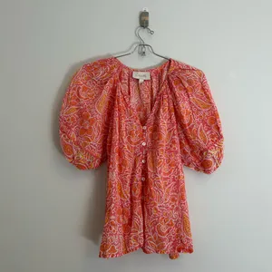 Cleobella Layla Blouse in Blossom Block Print size Small (S) thumbnail 2
