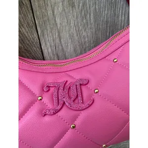 Juicy Couture Pink Quilted Shoulder Bag with Charm & Scarf thumbnail 4