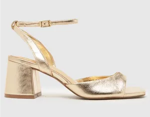 Schuh gold block heel Size 6 thumbnail 1