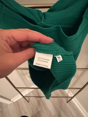 Amazon Green strapless Tube Top thumbnail 3
