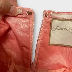 Fumblin’ Foe Pink Coquette Cocktail Party Strapless Taffeta‎ Mini Dress Size S thumbnail 6