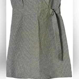 Takara Y2K Brown Houndstooth Surplice‎ Wrap Dress Size 7 Preppy Academia Twee thumbnail 4