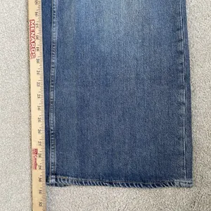 Old Navy Low Rise Baggy Wide Leg Denim Jeans Pants Cotton Blend Blue Size 12 thumbnail 13