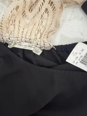 Liberty Love Black Jumpsuit with Cream Crochet Back thumbnail 7