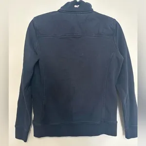 Vineyard Vines Womens Shirt Long Sleeve 1/4 Zip Pullover Navy Blue Small thumbnail 3