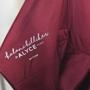 Alyce Paris Kalani Hilliker Burgundy Halter Keyhole Homecoming Dress M NWT thumbnail 8