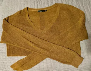 prAna Women’s Long Sleeve Golden V-neck Sweater Size XL thumbnail 1