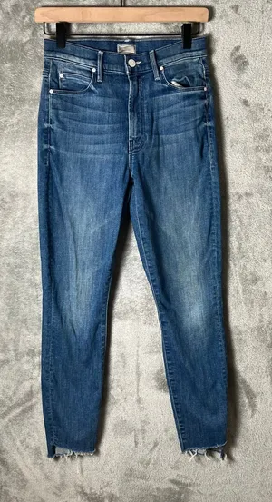 Mother Stunner Zip Ankle Step Fray Good Girls Do Blue Size‎ 26 thumbnail 1
