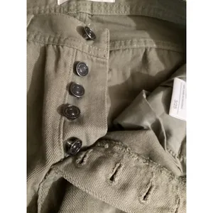 Kancan Olive Green Distressed Ripped Straight Leg Jeans Women Size 25 thumbnail 6