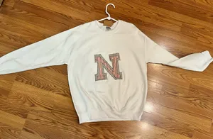 Gildan Handmade Nebraska appliqué sweatshirt thumbnail 1
