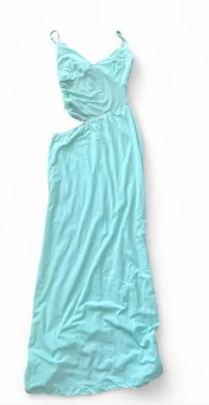 Peppermayo Mint blue dress with sheer cut out thumbnail 1