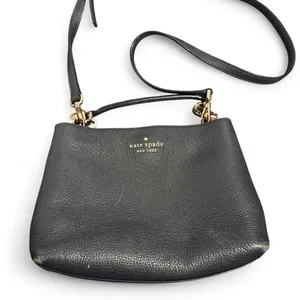 Womens Crossbody Bag ✦ Open To All Offers ✦ Bundle Measurements: Used Good Condition. Womens Kate Spade Pebbled Leather Navy Crossbody Bag Size OS Casual Luxury Style. Excellent For Everyday Wear & Travel Use. Adjustable Strap with Gold Hardware and Soft Pebbled Leather Finish. Clean Minimal Designer Look. ——— TAGS ——— #KateSpade #CrossbodyBag #Luxury #Designer #Minimal thumbnail 3