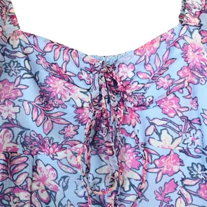 French Connection Womens M Hallie Peplum Halter Top in Placid Blue NEW thumbnail 6