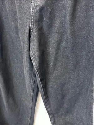 Adidas 32x32 Black Denim Jeans with Gray Side Stripes Wide Leg thumbnail 3