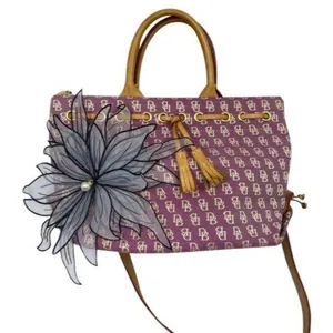DOONEY & BOURKE Purple White Tan Tote Crossbodybag thumbnail 1