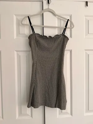 ZARA Gingham mini Dress thumbnail 4