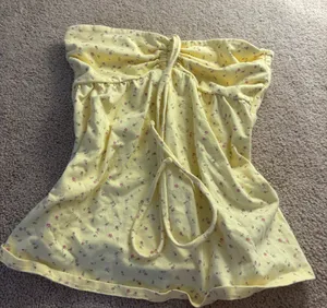 Hollister Tube Top Yellow Floral thumbnail 1