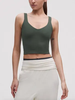 Lululemon Align Tank Top Light Support, A/B Cup Dark Green 6 thumbnail 1