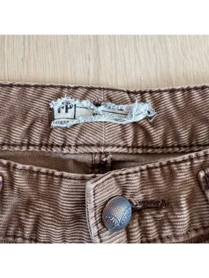Free People Light Brown Corduroy Jeans Skinny Fit Size 26 thumbnail 4