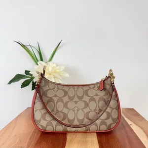 NWT Coach X Peanuts Teri Shoulder Bag In Signature Canvas With Patches thumbnail 4