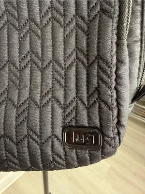 Black Quilted Crossbody Messenger Bag for Women thumbnail 3