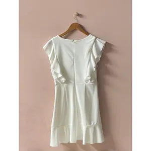 Altar’d State White/Cream Ruffled Mini Dress Size L thumbnail 2