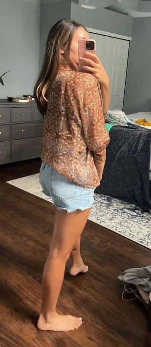 Brown floral Kimono Size M thumbnail 12