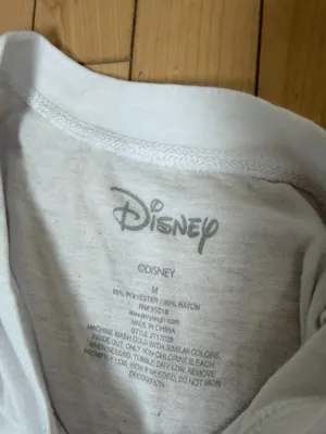 Disney Stitch T Tee Shirt Cropped Raw Hem Size Medium thumbnail 5