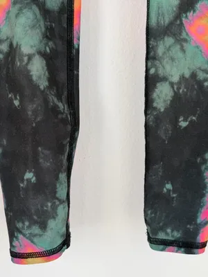 Teeki Tie Dye Feather Dreamcatcher Yoga Leggings Pants Small thumbnail 3