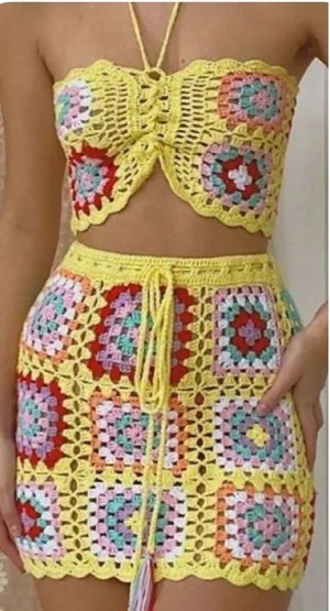 Hot and Delicious Crochet set thumbnail 1