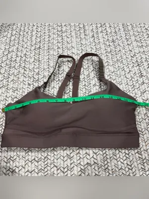 NWOT Halara Brown Medium Support Sheen Running Sports Bra thumbnail 9