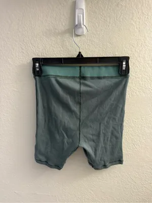 SKIMS Cotton Ribbed High-Waist Boxer Short Size XS Slate Teal Loungewear Travel thumbnail 4