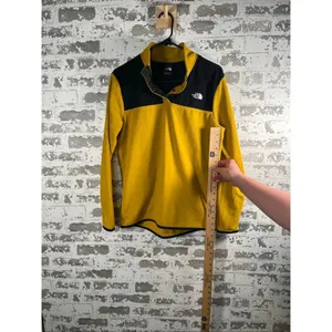 The North Face | women yellow and black 1/4 snap pullover thumbnail 5