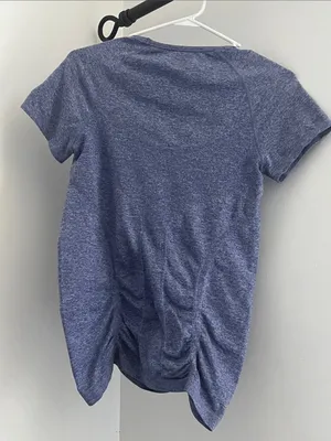 Heather Navy Blue Short Sleeve Tee thumbnail 6